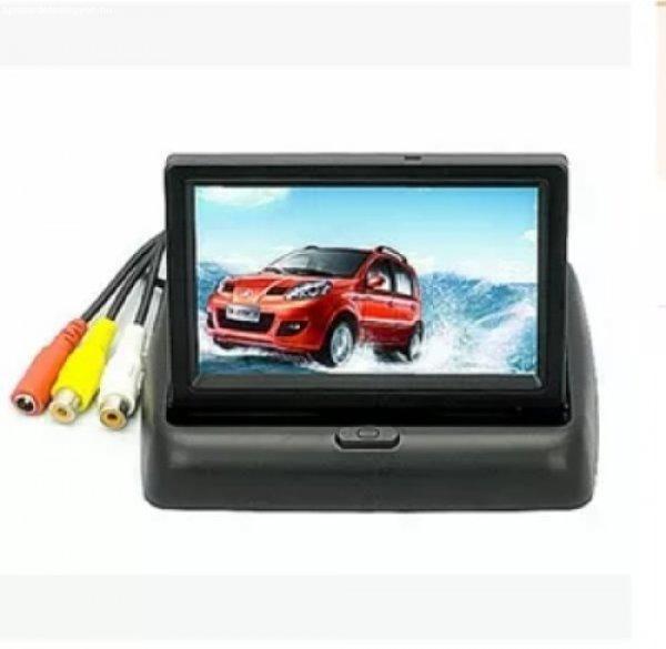 Kihajtható TFT LCD monitor autóba, tolatókamerához is /