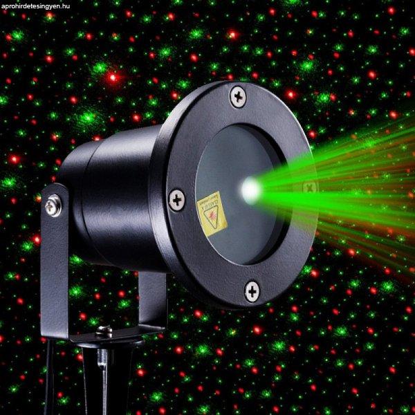 Karácsonyi LED lézer projektor színes pöttyös mintával