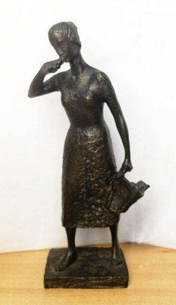 Szintetikus gyanta, bronz bevonatos szobor: Vera van Hasselt