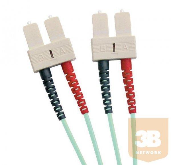 Optikai duplex patch kábel SC-SC 50/125 OM3 2m (200-006) EXCEL