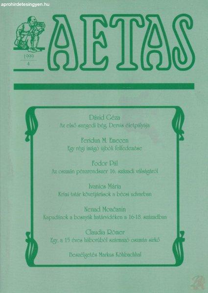 AETAS 1999/4. szám