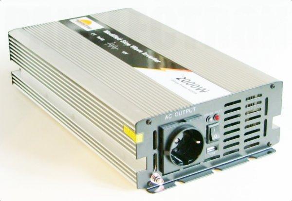 MW-2000-12 2000W-os módosított szinusz inverter 12V-os bemenettel