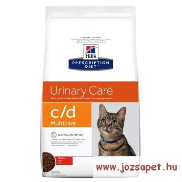 Hill's Prescription Diet Feline C/D Multicare macskatáp csirkés, rizses
12 kg