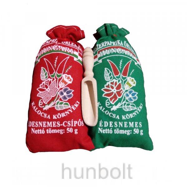 Kalocsa környéki fűszerpaprika csomag 2x50gr- piros-zöld