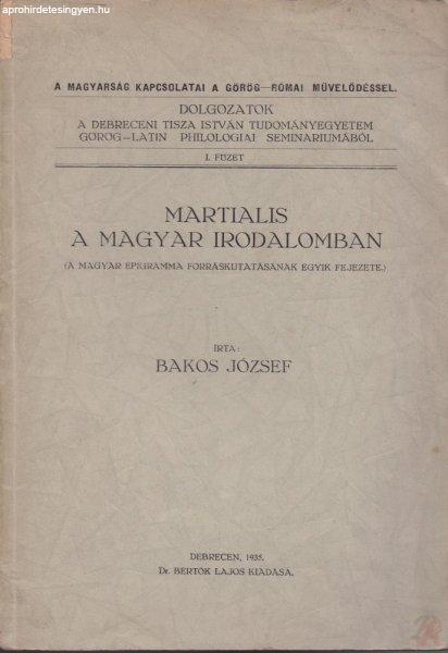 MARTIALIS A MAGYAR IRODALOMBAN