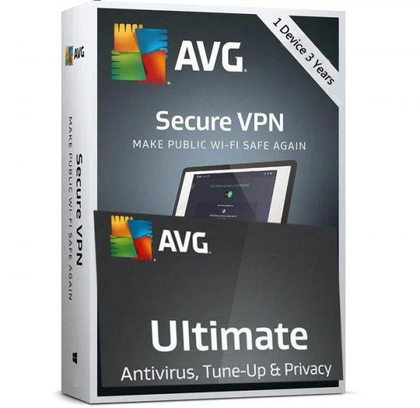 AVG Ultimate 2020 - 1 Device + VPN 3 year