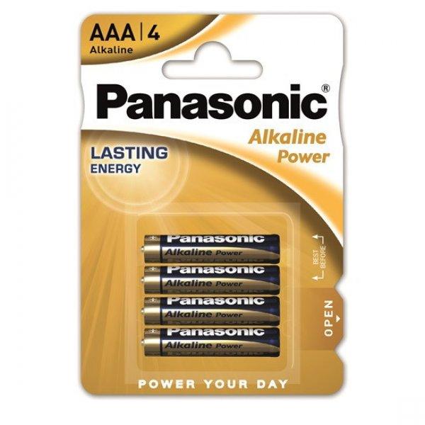elem PANASONIC Alkaline Power 1,5 V alkáli AAA (4db)
