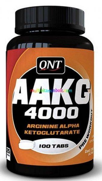 AAKG 4000 100 db tabletta, továbbfejlesztett Arginin aminosav, nagyon hatékony
- QNT