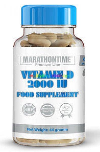 D3-vitamin 2000 IU/NE, 60 db lágyzselatin kapszula - Marathontime