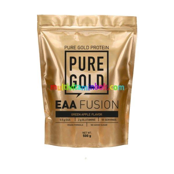 EAA Fusion ízesített esszenciális aminosav italpor - Green Apple 500g -
PureGold