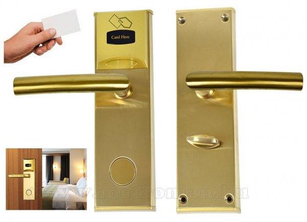 Kártyás Panzió Hotel beléptető rendszer, ajtózár Balos RFID-CH2000-L-G