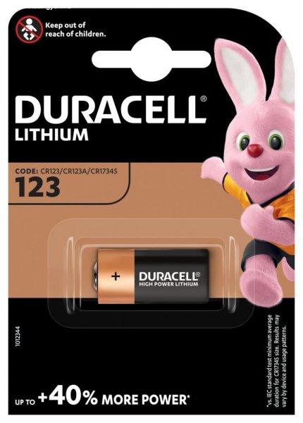 Duracell CR123 3V-os lithium elem (17345) bl/1