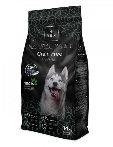 Rex Natural Range Grain Free Fresh Fish – hipoallergén gabonamentes halas
szárazeledel 3 kg kutyáknak