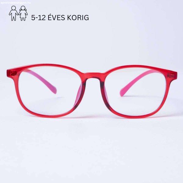 Sniper Kids kékfény szűrő monitor szemüveg Piros