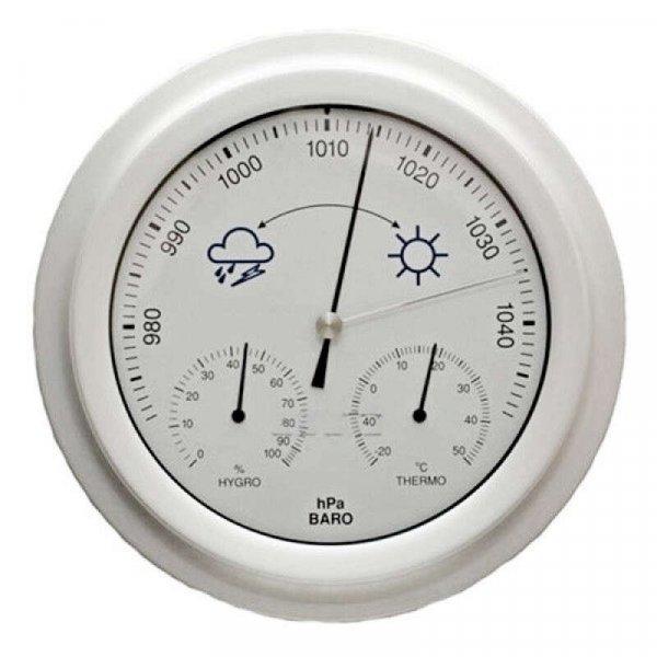Barométer kombináció hőmérővel és páramérővel fém házban 203990