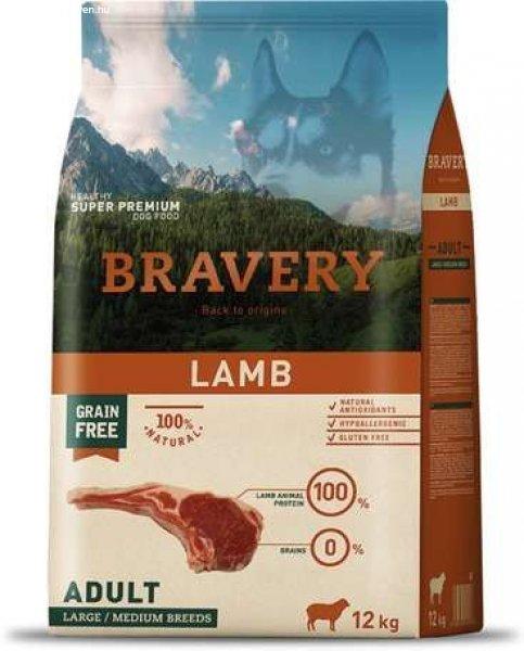 Bravery Dog Adult Medium/Large Grain Free Lamb 12 kg