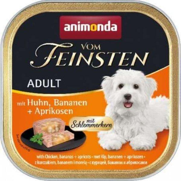 Animonda Vom Feinsten Gourmet csirkés, banáos és kajszibarackos kutyaeledel
alutálkában (44 x 150 g) 6600 g