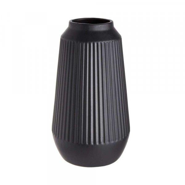 FINJA kerámia váza, fekete 31,5cm