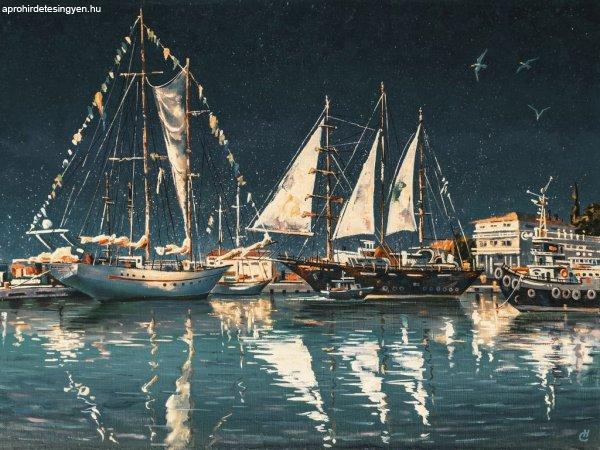 Vászon kép, 60X80 cm, hajók - VOILIERS - Butopêa