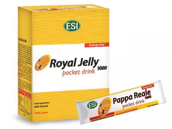 ESI® Royal Jelly 1000 - Méhpempő ivótasak. Fagyasztva szárított
méhpempővel, ami 1000 mg FRISS méhpempőnek felel meg!
