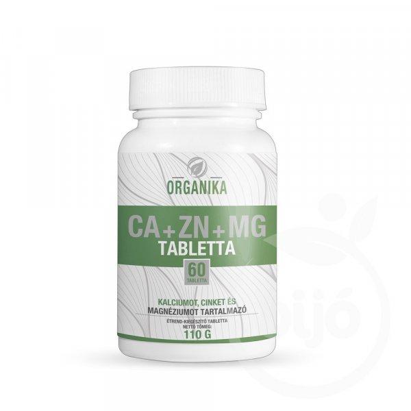 Organika ca+zn+mg tabletta 60 db