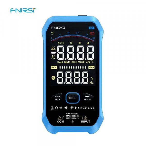 FNIRSI S1 - digitális multiméter: TRMS, 1000 V, kapacitás, ellenállás, NCV
stb.