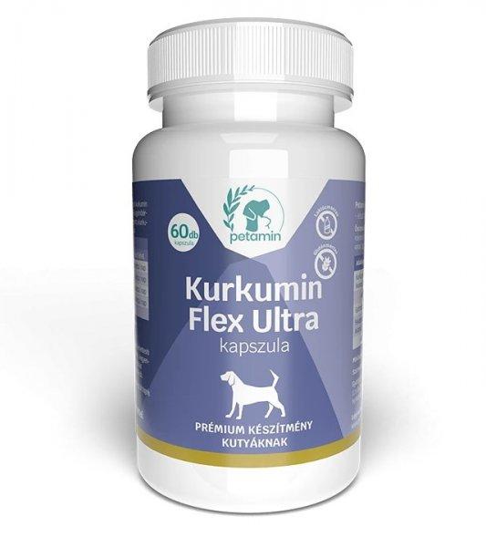 Petamin Kurkumin Flex Ultra kapszula Piperinnel és gyömbérrel kutyáknak 60
db
