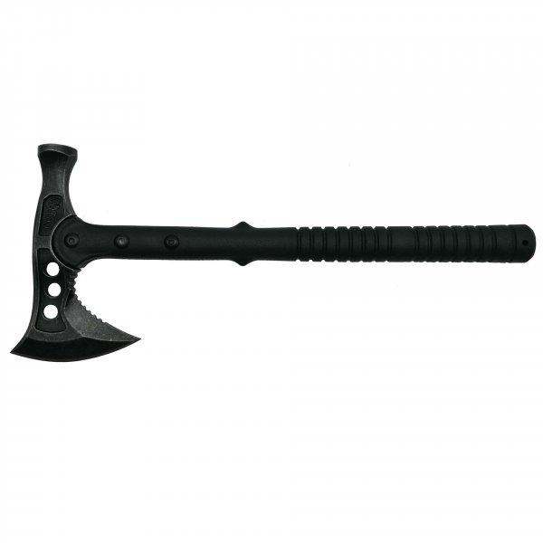 Túlélő fejsze, Hammer Fall, rozsdamentes acél, fekete, 39 cm, hüvely
mellékelve