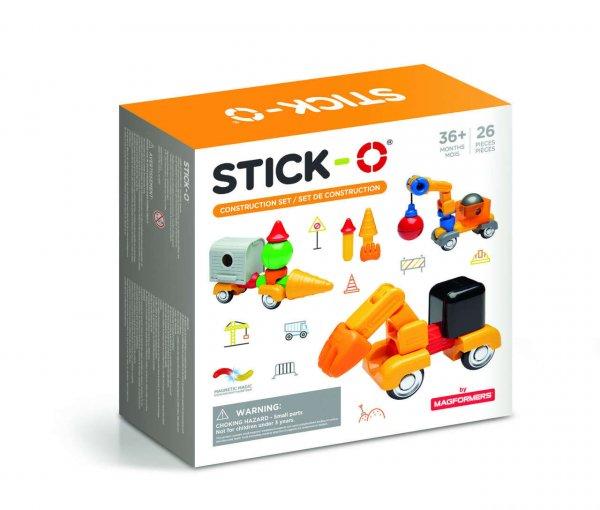 Stick-O mágneses játék, Járműépítő készlet, 26 darab