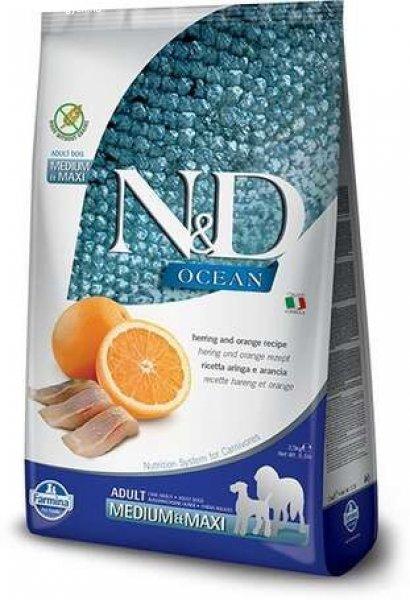 N&D Dog Adult Medium Fish & Orange Grain Free (2 x 12 kg) 24 kg