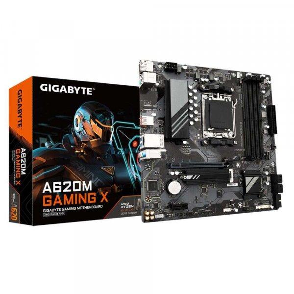 GIGABYTE Mainboard A620M Gaming X - Micro ATX - Socket AMD AM5 - AMD A620 (A620M
GAMING X)