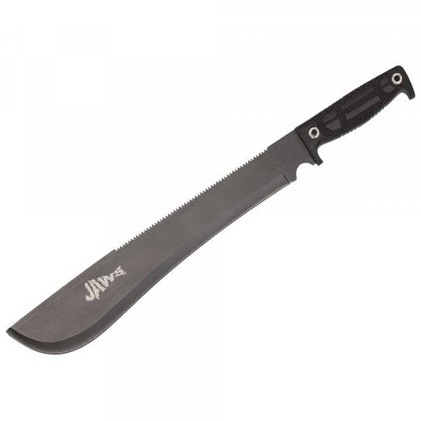 IdeallStore vadászmachete, Jaws Bite, 49 cm, rozsdamentes acél, fekete,
hüvely mellékelve