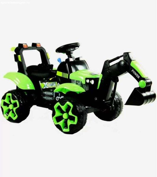 SZOMIK Elektromos Traktor Gyermekeknek USB-vel TRAK-M-5 - zöld 