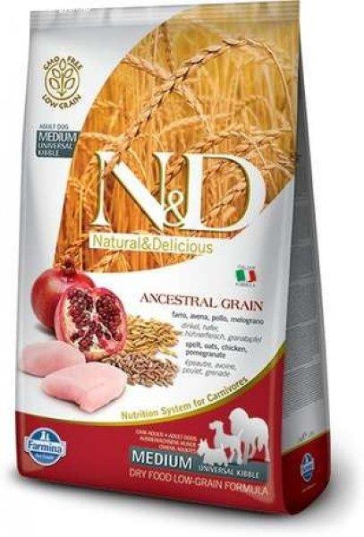 N&D Dog Adult Medium/Maxi Chicken & Pomegranate Low Grain 12 kg