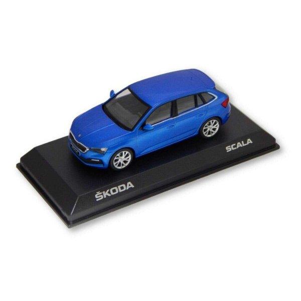 Skoda Scala 2019 modell autó 1:43 Race Blue
