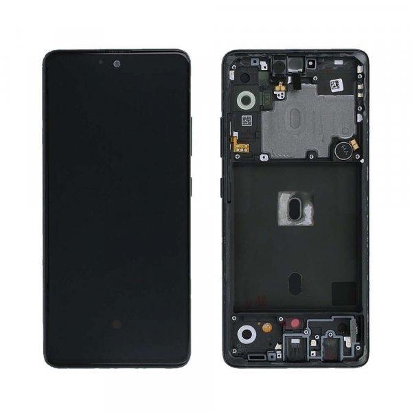 Samsung A516 Galaxy A51 5G fekete gyári LCD+érintőpanel kerettel