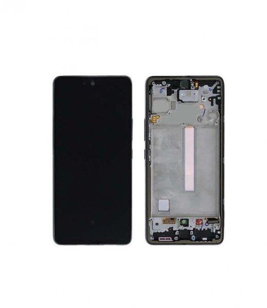 Samsung A736 Galaxy A73 5G gyári LCD+érintőpanel fekete kerettel