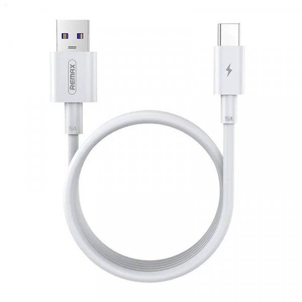Remax Marlik USB-C kábel, 5A, 1m (fehér)