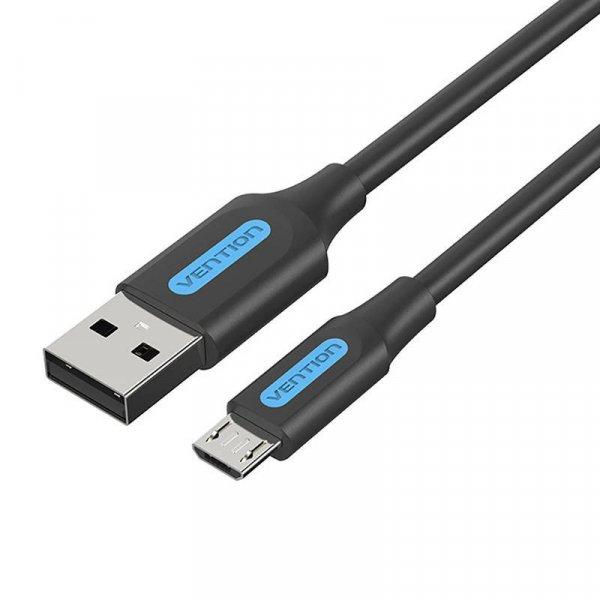 USB 2.0-Micro USB töltőkábel Szellőztetés COLBF 1m (fekete)