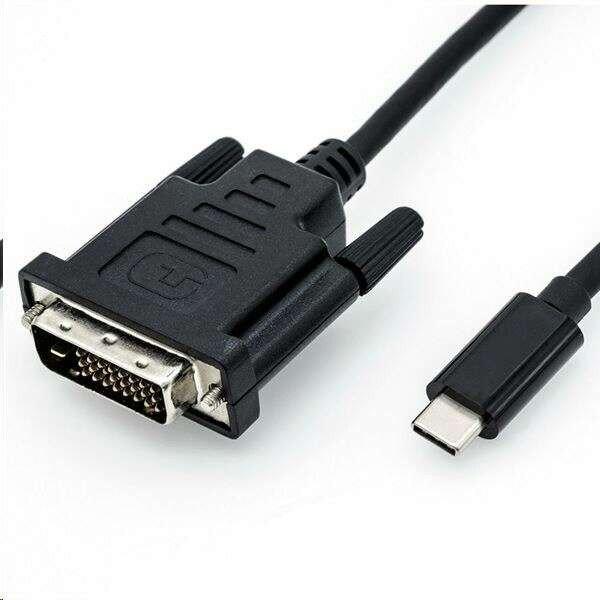 Roline USB C 3.1 - DVI M/M adapter 2m kábellel  (11.04.5831-10)