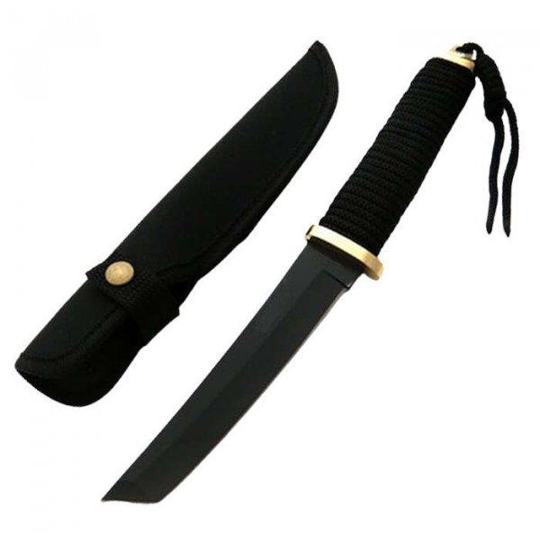 IdeallStore®, Samurai Sempai vadászkés, 28 cm, fekete