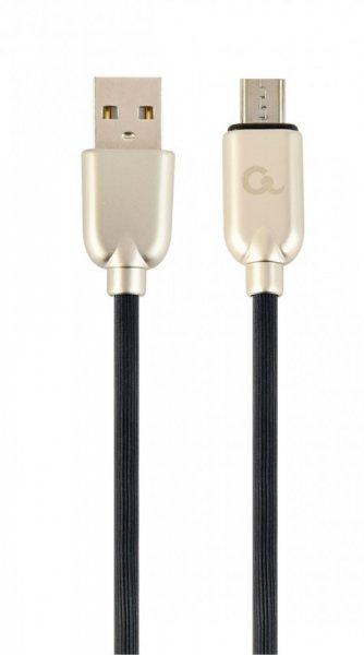 Gembird CC-USB2R-AMmBM-1M microUSB Premium rubber charging and data cable 1m
Black
