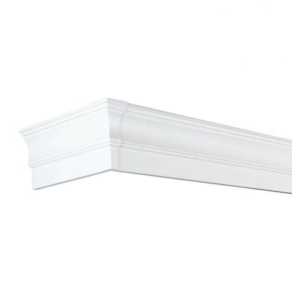 PVC mennyezeti függönysín, 2 csatorna, fehér, minden tartozékkal együtt -
360 cm