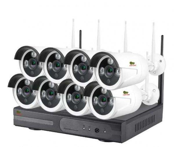 Pro Vision FULL HD WIFI-s komplett 8 kamerás megfigyelő rendszer 3,0MP-s
kamera 8 db Vezeték Nélküli IP Kamerás Rendszer szett nvr ip wifi