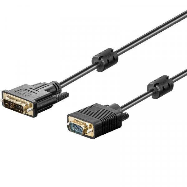 Akyga AK-AV-03 DVI-I (Dual Link) (24+5) / VGA Cable 1,8m Black