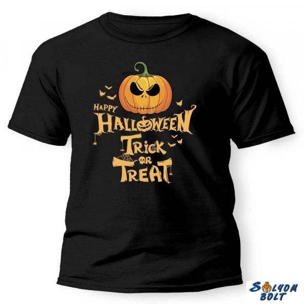 Vicces póló több színben, Happy Halloween Trick or Treat