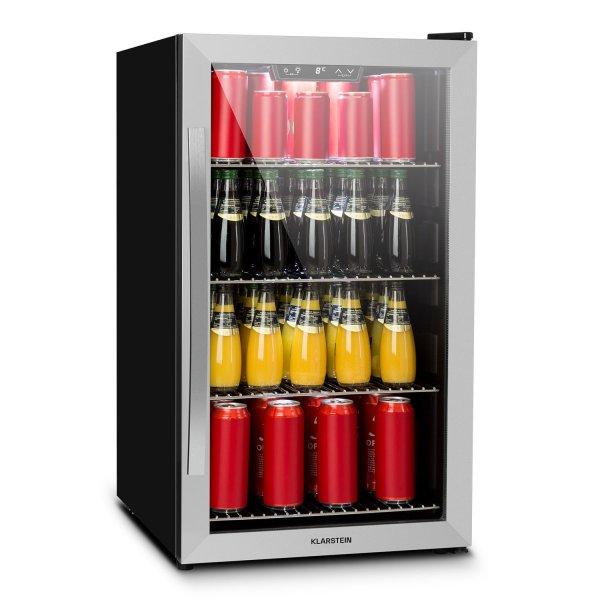 Klarstein Beersafe 4XL, hűtőszekrény, 124 liter, 0 -10°C, üveg, G
energiahatékonysági osztály, rozsdamentes acél