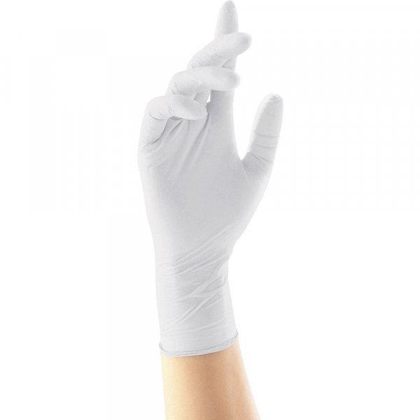 Gumikesztyű latex púdermentes XS 100 db/doboz GMT Super Gloves fehér
