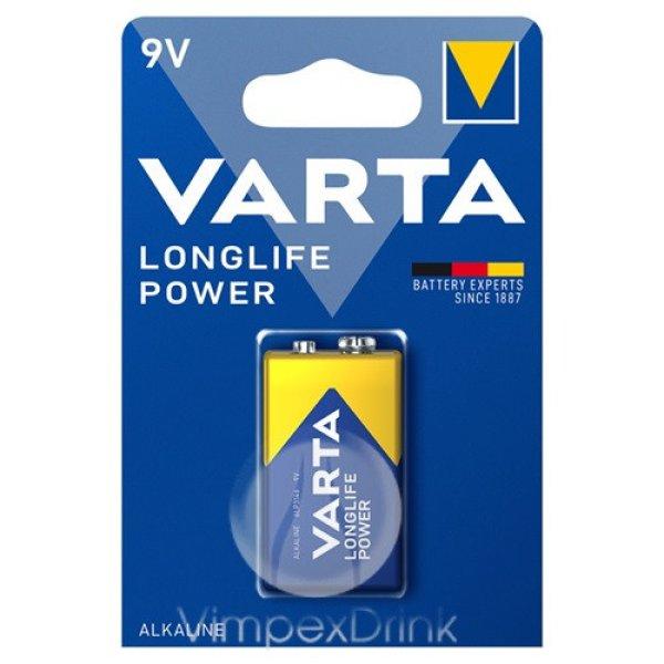 VARTA 6LR61 9V Longlife POWER B1 elem