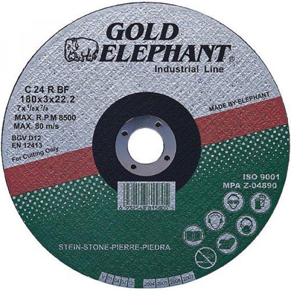 Gold Elephant 42C T42 180 x 2,5 x 22,2 mm, kővágó korong